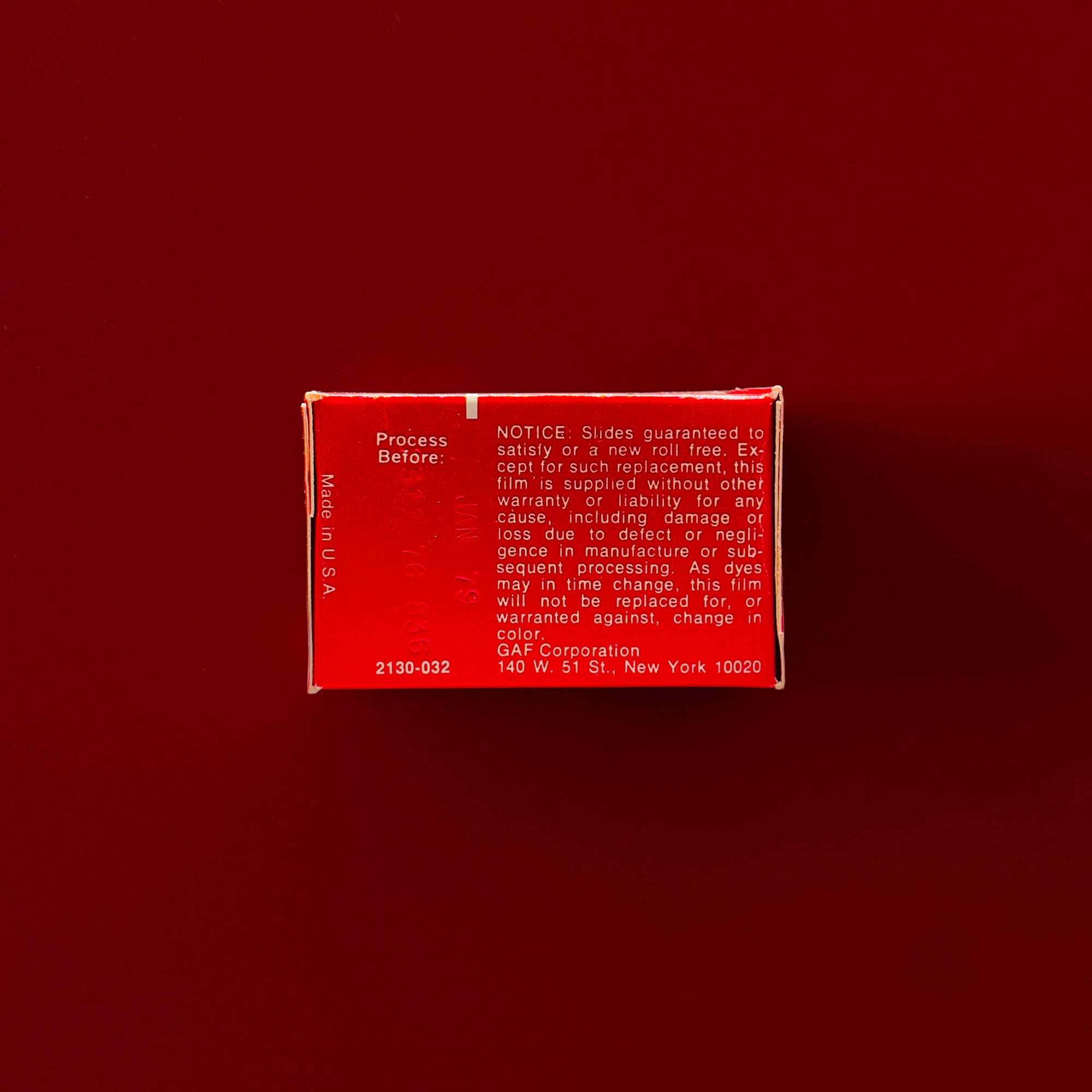 GAF 64 | Vintage Color Slide Film